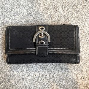 Coach Black Leather Wallet